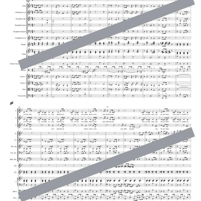Pour faire une jam (orchestre et chant)