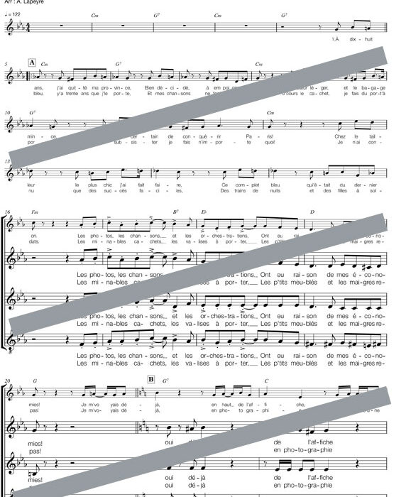 Je m'voyais déjà (chant)