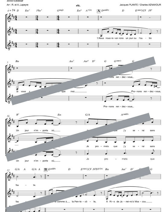 Nous nous reverrons un jour ou l'autre (chant)
