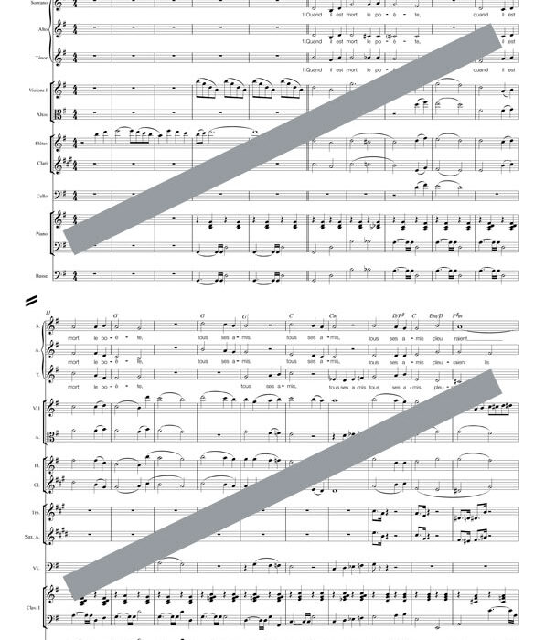 Quand il est mort le poète (orchestre et chant)