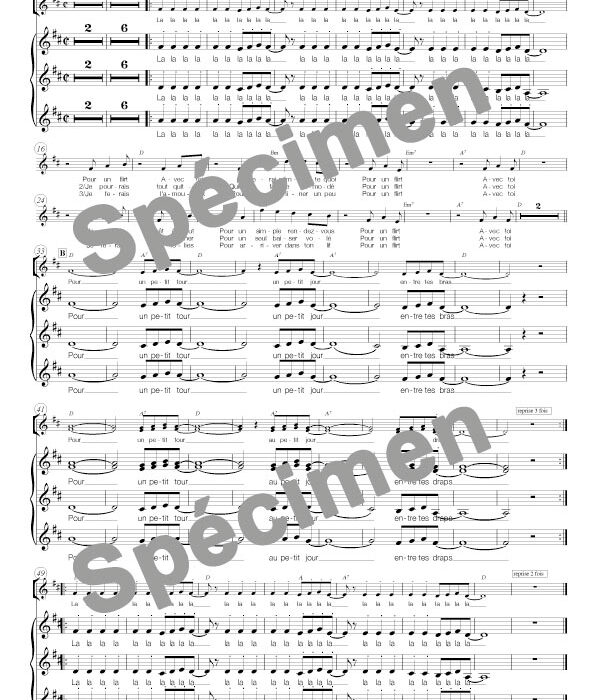 Pour un flirt (chant)