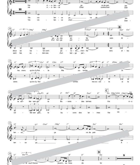 Vie violence (chant)