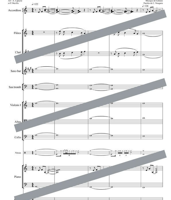 Vie violence (orchestre et chant)