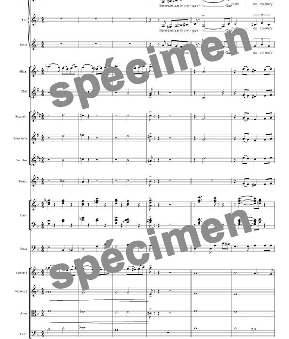 Quizas quizás (orchestre et chant)