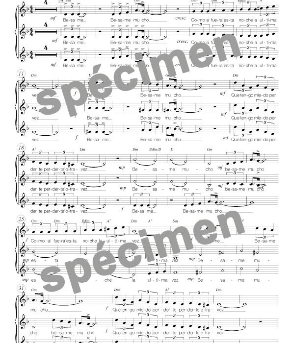 Besame mucho (chant)
