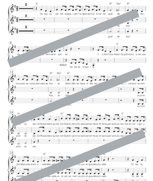 Ta katie t'a quitté (chant)