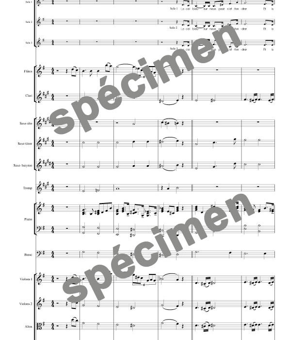 L'hymne à l'amour (orchestre et chant)