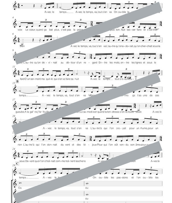 Avec le temps (chant)