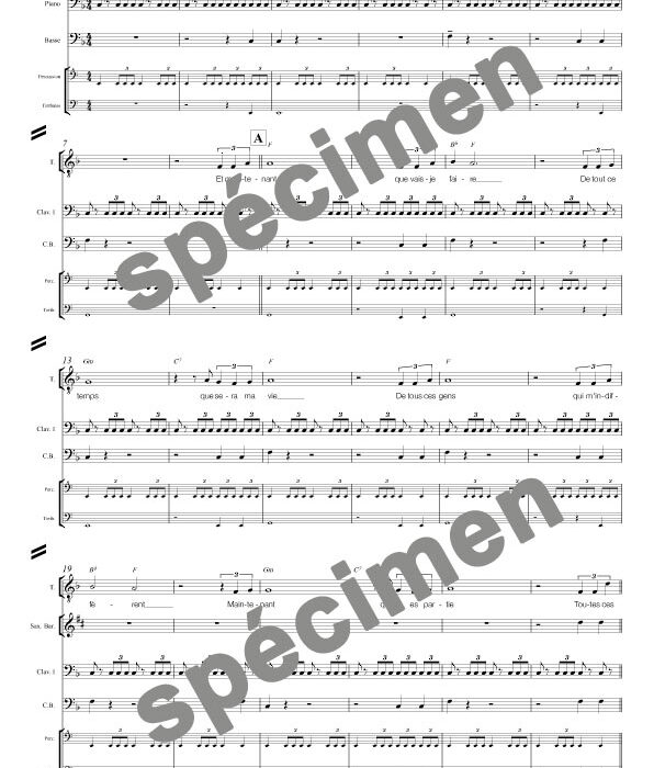 Et maintenant (orchestre et chant) version 2