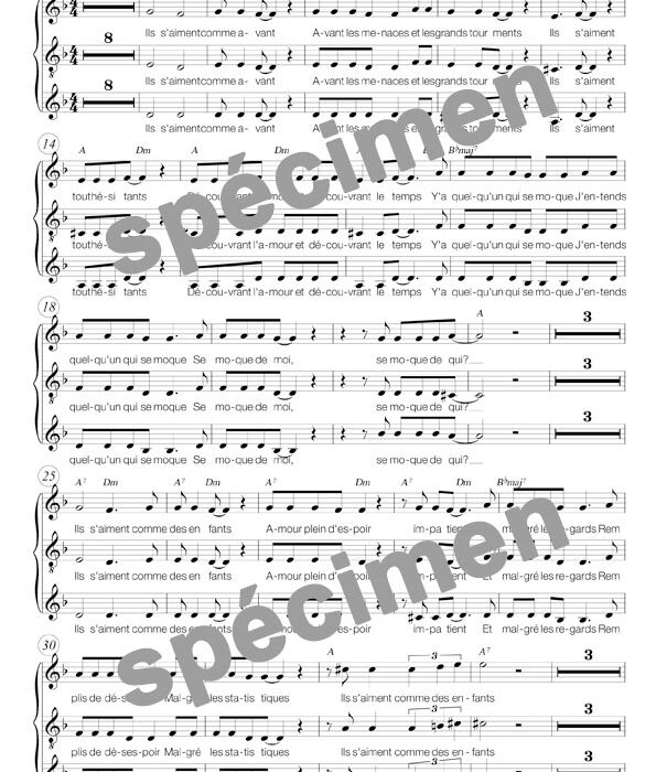 Ils s'aiment (chant)