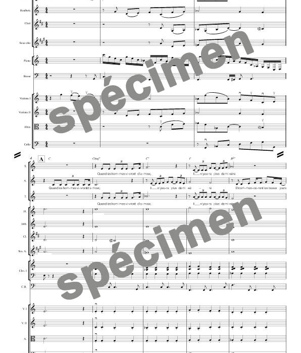 Quand les hommes vivront d'amour (orchestre et chant)