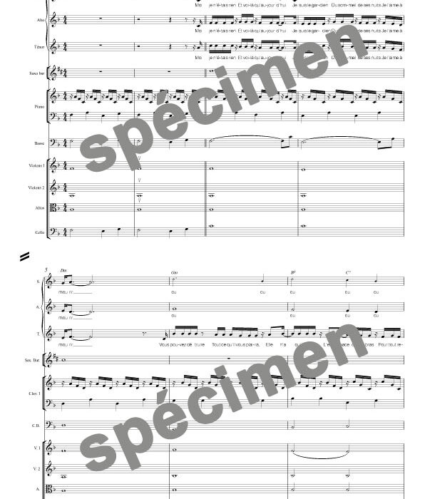 Je l'aime à mourir (orchestre et chant) version 2