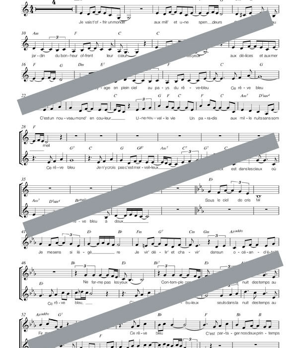 Ce rêve bleu (chant)