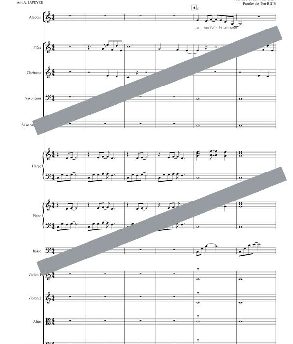 Ce rêve bleu (orchestre et chant)