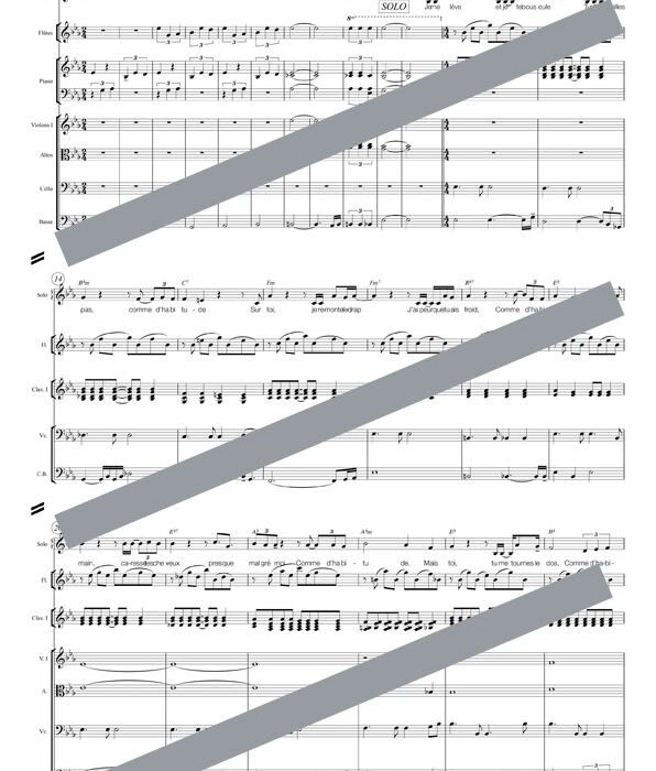 Comme d'habitude (orchestre et chant)