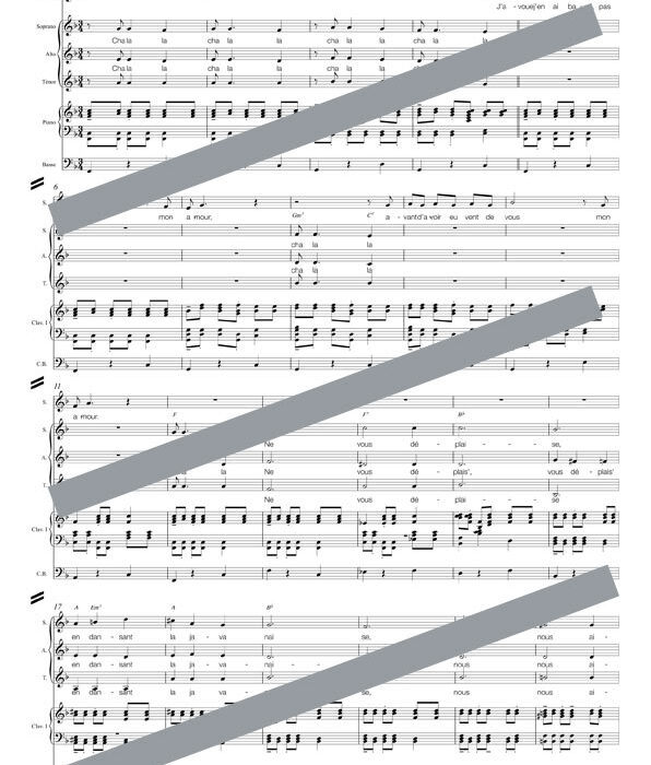 La javanaise (orchestre et chant)