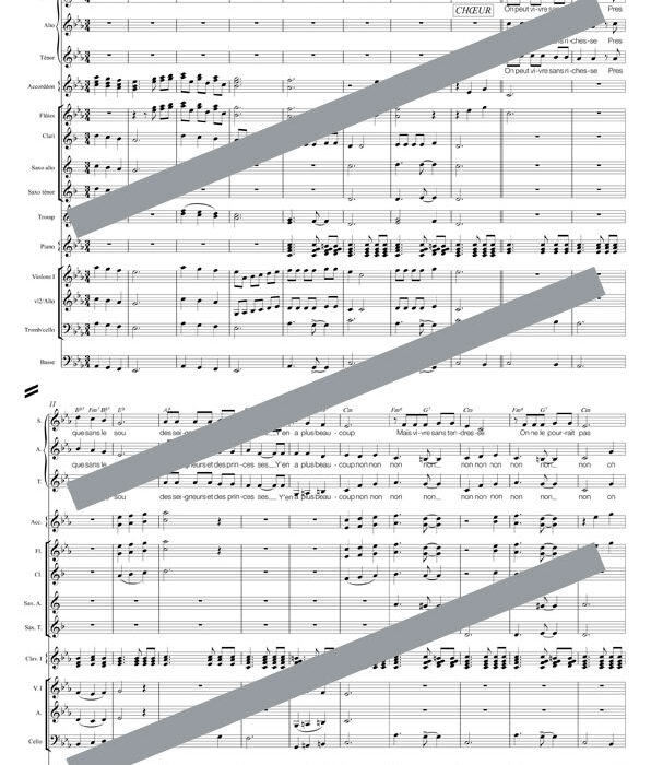 La tendresse (orchestre et chant) version 2