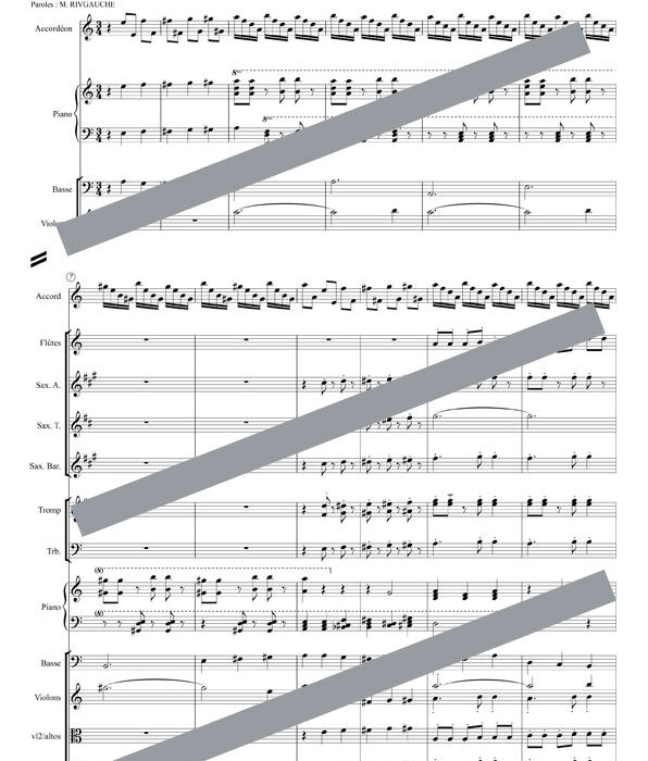 La foule (orchestre et chant)