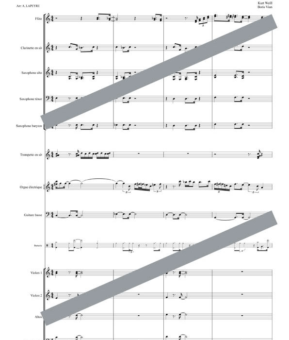 Mack the knife (orchestre et chant)
