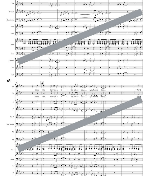 Mrs Robinson (orchestre et chant)
