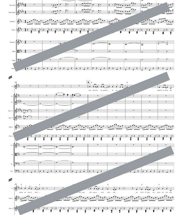 Salut les amoureux (orchestre et chant)