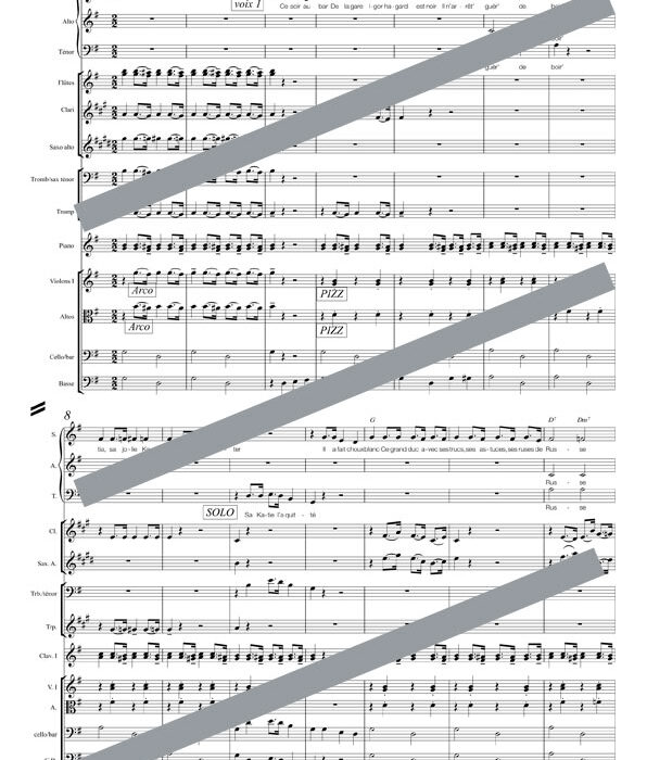 Ta Katie t'a quitté (orchestre et chant)