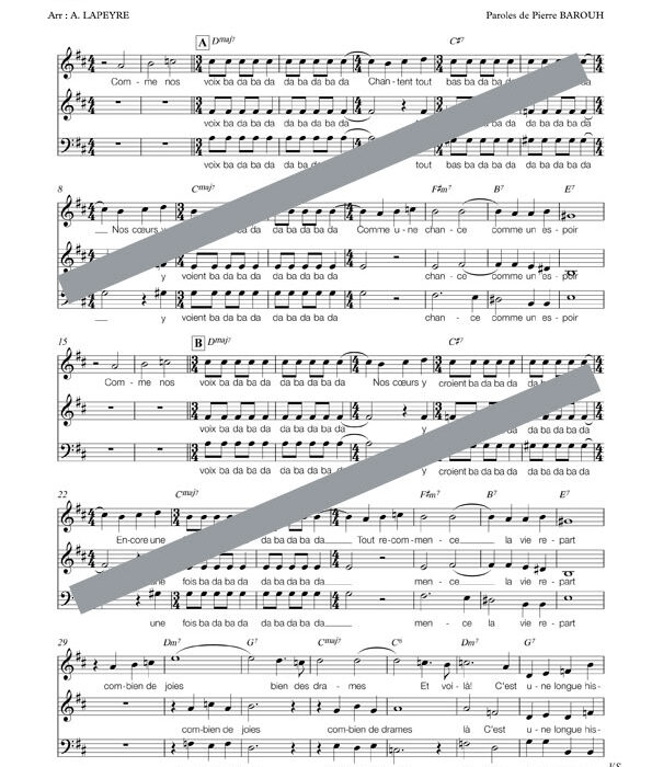 Un homme et une femme (chant)