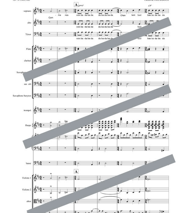 Un homme et une femme (orchestre et chant)