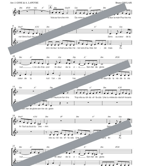 Vois sur ton chemin (chant)