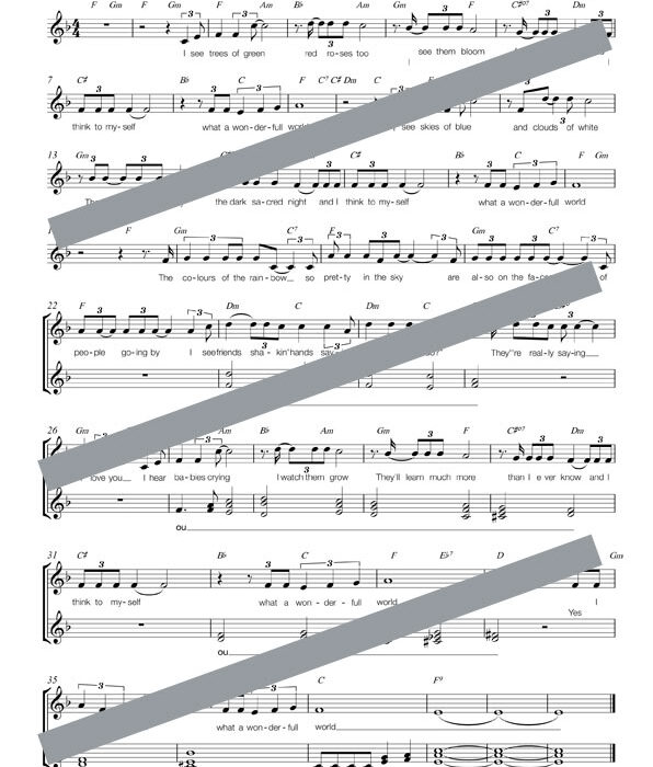 What a wonderful world (chant)