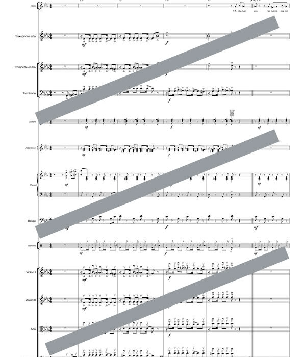 Je m'voyais déjà (orchestre et chant)