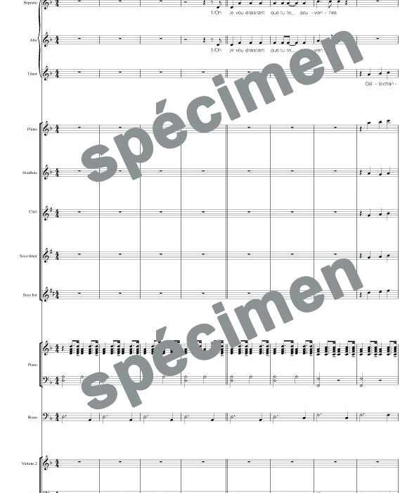 La chanson de Prévert (orchestre et chant)