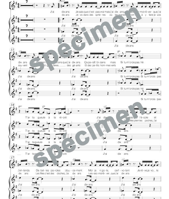 J'ai 10 ans (chant)