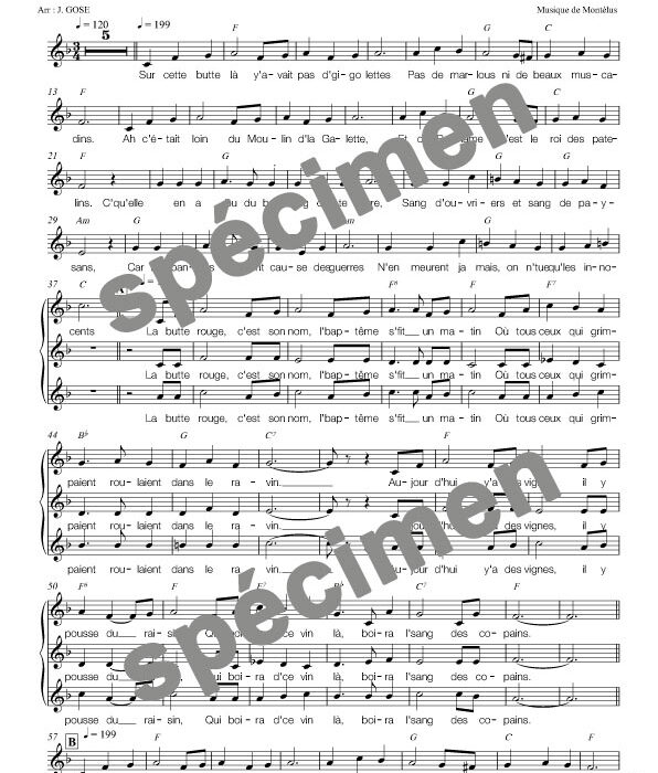 La butte rouge (chant)