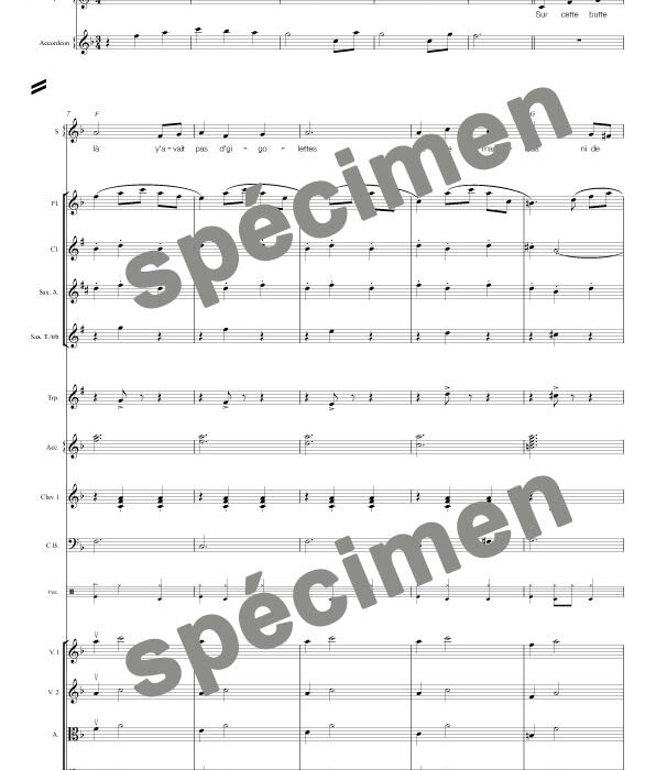 La butte rouge (orchestre et chant)