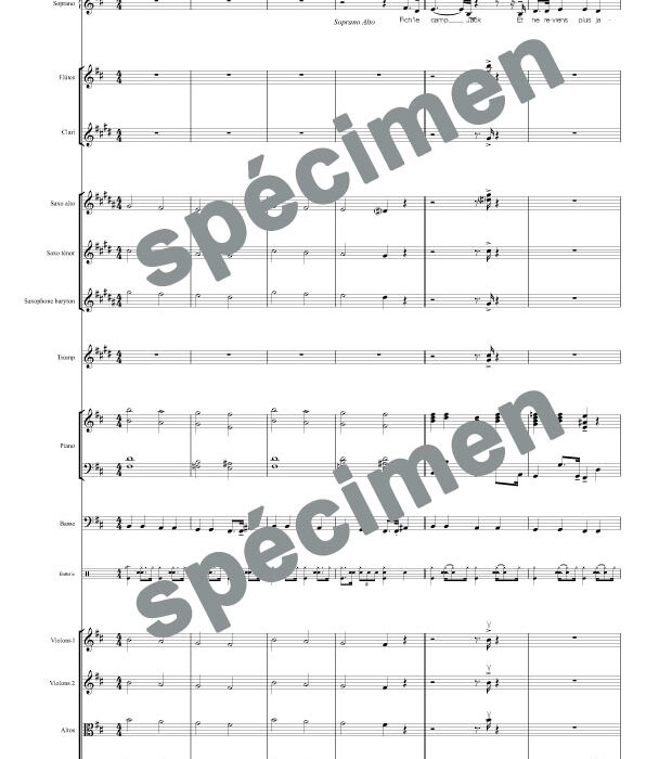 Fiche le camp Jack (orchestre et chant)