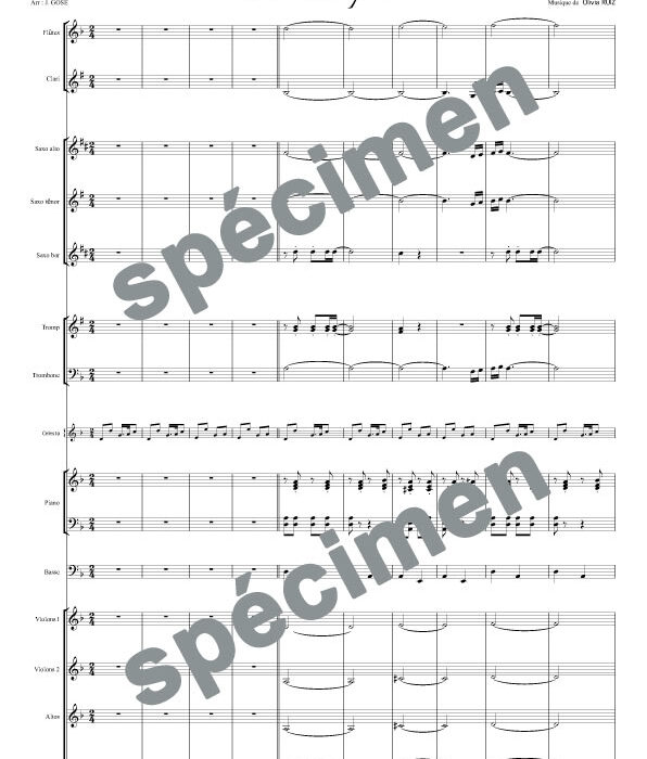 J' traine des pieds (orchestre et chant)