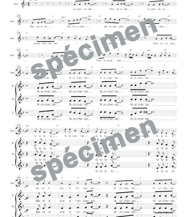Si on chantait (chant)