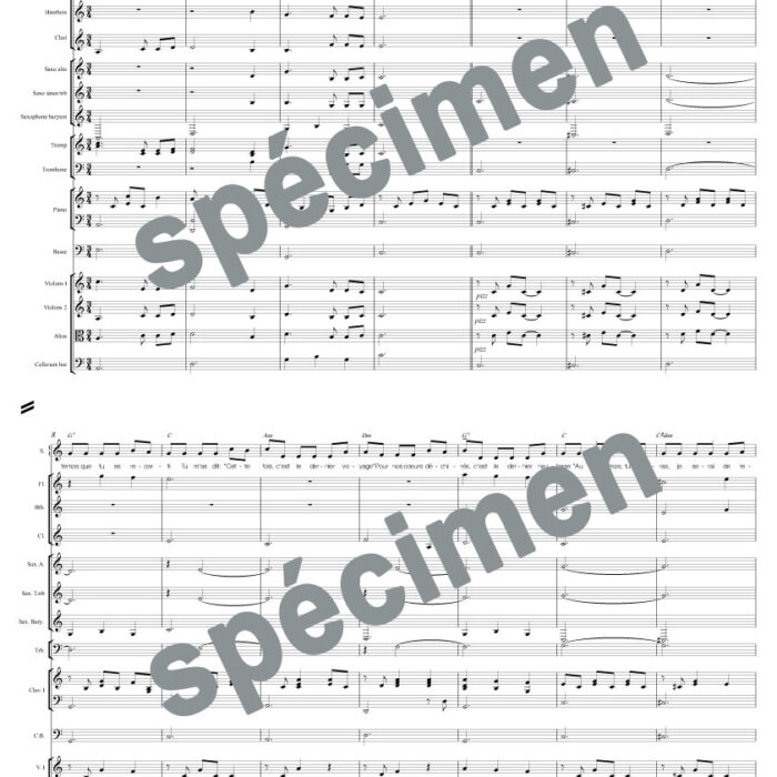 Dis quand reviendras-tu ? (orchestre et chant)