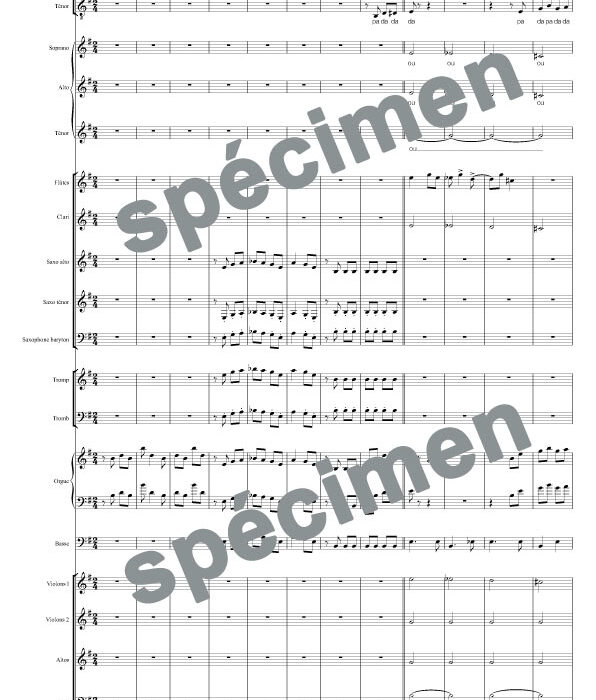 Les cornichons (orchestre et chant)