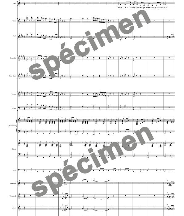 Fleur de Paris (orchestre et chant)