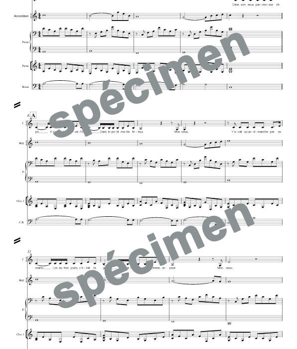 Mon vieux (orchestre et chant)