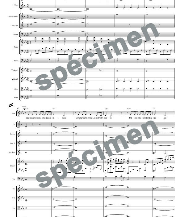 Chanson des vieux amants (orchestre et chant)