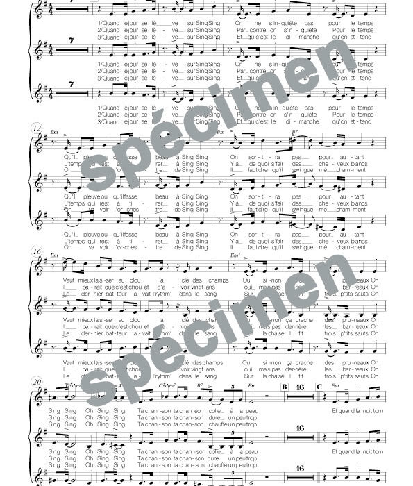 Sing sing song (chant)