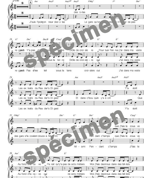 Le poinçonneur des Lilas (chant)