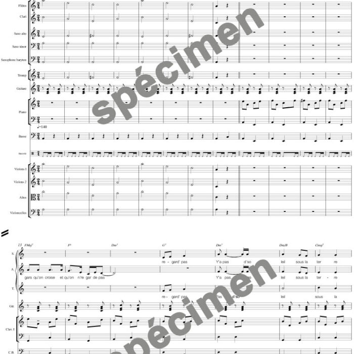Le poinçonneur des Lilas (orchestre et chant)