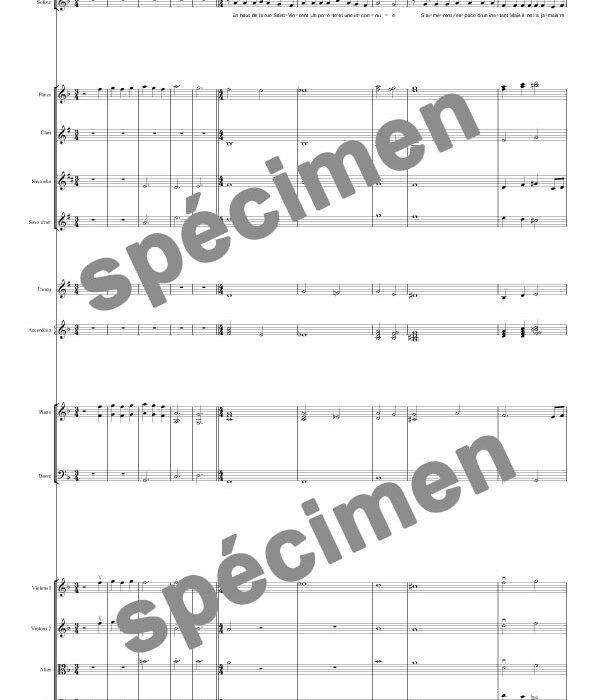 Complainte de la butte (orchestre et chant)