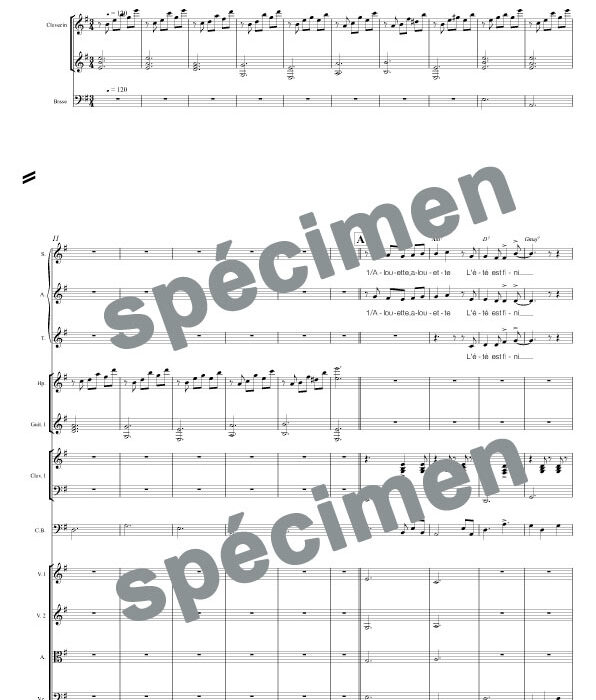 Alouette Alouette (orchestre et chant)