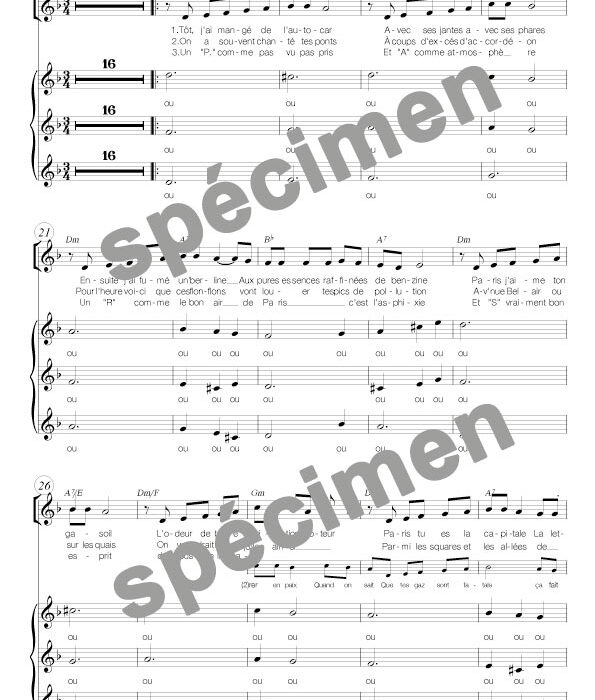 Lettre à P (chant)