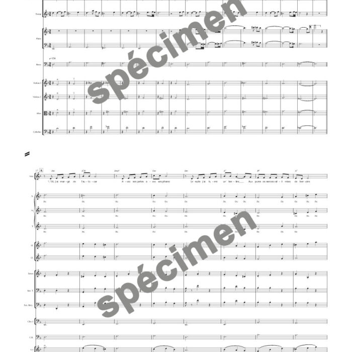 Lettre à P (orchestre et chant)